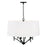 Capital Lighting Peyton 6 Light Pendant in Matte Black