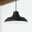 Capital Lighting Jones 1 Light Pendant in Matte Black