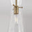 Capital Lighting Mila 1 Light Pendant, Clear Half-Crackle