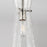 Capital Lighting Mila 1 Light Pendant, Clear Half-Crackle