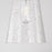 Capital Lighting Mila 1 Light Pendant, Clear Half-Crackle