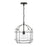 Capital Lighting Harmon 1 Light Pendant, Matte Black/Clear Seeded