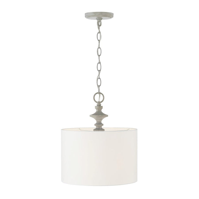 Capital Lighting Penelope 1 Light Pendant in Painted Grey