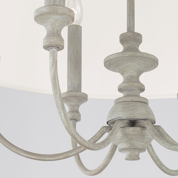 Capital Lighting Penelope 6 Light Pendant in Painted Grey