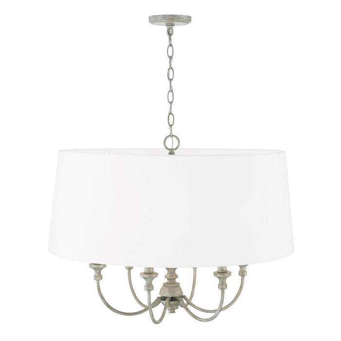 Capital Lighting Penelope 6 Light Pendant in Painted Grey