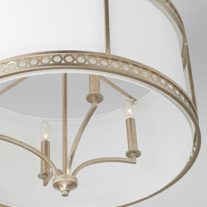 Capital Lighting Isabella 4 Light Pendant in Winter Gold