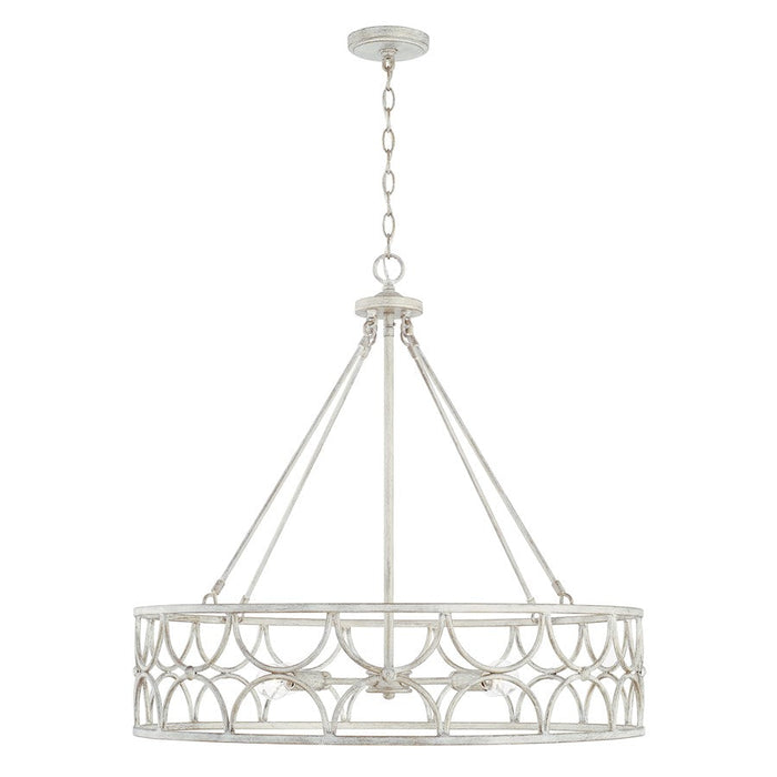 Capital Lighting Ricci 4 Light Pendant in Winter White - 343341WW