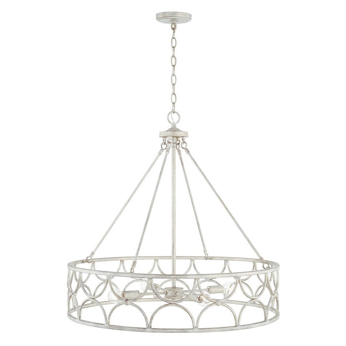 Capital Lighting Ricci 4 Light Pendant in Winter White