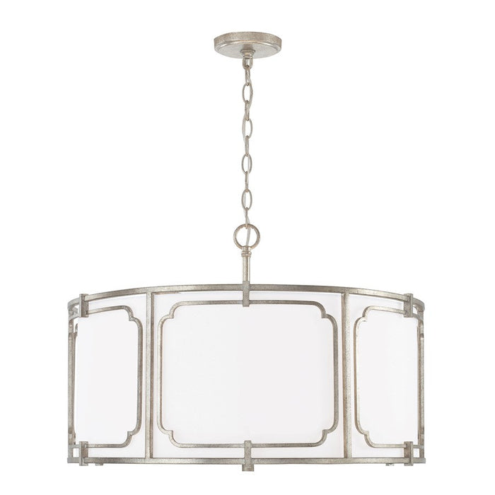 Capital Lighting Merrick 4 Light Pendant in Antique Silver - 343442AS