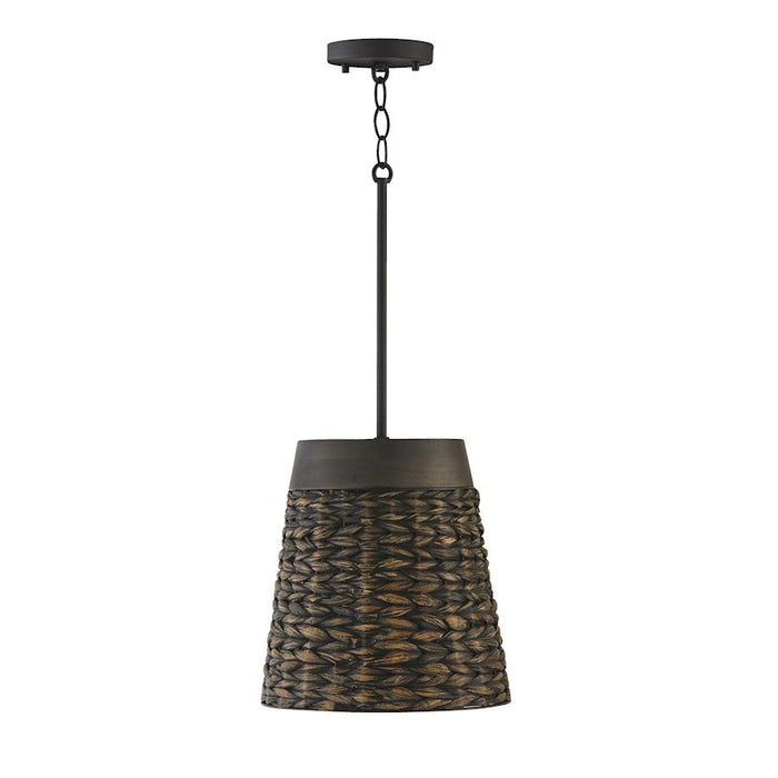 Capital Lighting Tallulah 1 Light Pendant, Charcoal Wash - 343911CW