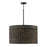 Capital Lighting Tallulah 4 Light 24" Pendant, Charcoal Wash - 343942CW