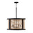 Capital Lighting Rico 4 Light Pendant, Flat Black - 344061FK