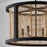 Capital Lighting Rico 4 Light Pendant, Flat Black