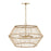 Capital Lighting Wren 4 Light Pendant, Brass/Natural