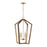 Capital Lighting Maren 4 Light Pendant, Nordic Wood/Matte Brass - 344541NM