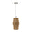 Capital Lighting Archer 1 Light Pendant, Wood/Black - 344613WK