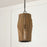 Capital Lighting Archer 1 Light Pendant, Wood/Black