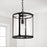 Capital Lighting Brennen 1 Light Pendant, Black Iron/Clear