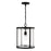 Capital Lighting Brennen 1 Light Pendant, Black Iron/Clear