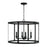 Capital Lighting Brennen 4 Light Pendant, Black Iron