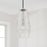 Capital Lighting Dena 1 Light Pendant, Diamond Embossed