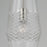 Capital Lighting Dena 1 Light Pendant, Diamond Embossed