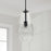 Capital Lighting Dena 1 Light Pendant, Diamond Embossed