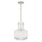 Capital Lighting Nyla 1 Light Pendant, Polished Nickel/Clear Fluted - 345111PN