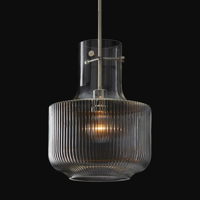 Capital Lighting Nyla 1 Light Pendant, Clear Fluted