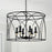 Capital Lighting Amara 6 Light Pendant, Matte Black/Brass