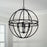 Capital Lighting Avery 4 Light 26" Pendant, Matte Black