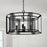 Capital Lighting Lennon 4 Light Pendant, Matte Black