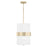 Capital Lighting Sutton 2 Light Pendant, Soft Gold - 346221SF