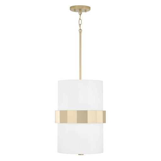 Capital Lighting Sutton 2 Light Pendant, Soft Gold - 346221SF