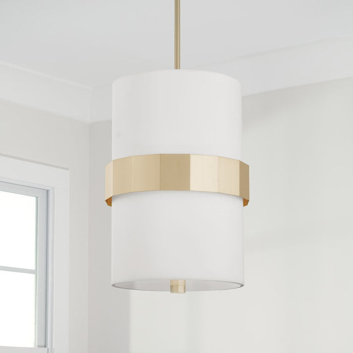 Capital Lighting Sutton Pendant, Soft Gold