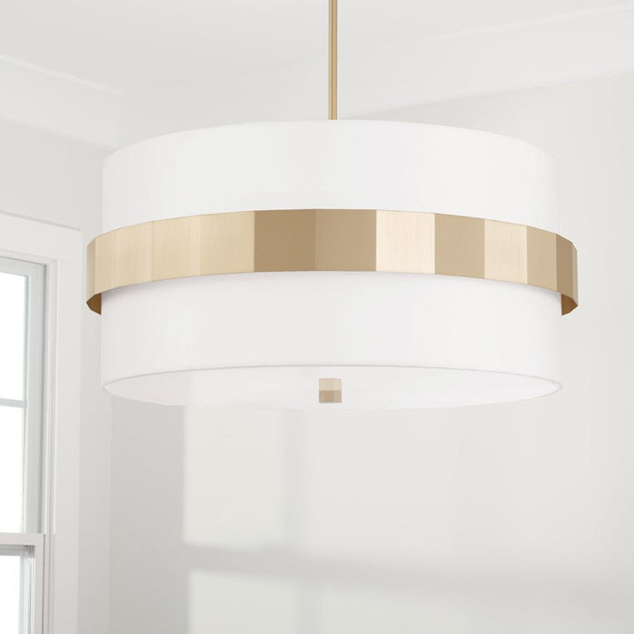 Capital Lighting Sutton Pendant, Soft Gold