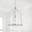 Capital Lighting Madison 1 Light Pendant, Clear Seeded