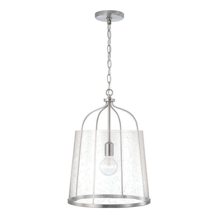 Capital Lighting Madison 1 Light Pendant, Clear Seeded