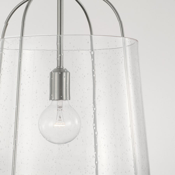 Capital Lighting Madison 1 Light Pendant, Clear Seeded