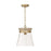 Capital Lighting Finn 1 Light Pendant, White/Clear - 347311WS