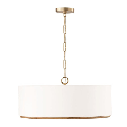 Capital Lighting Soleil 4 Light Pendant, Brass