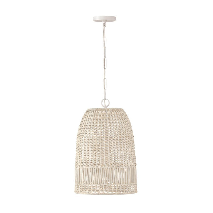 Capital Lighting Medium Naomi 1 Light Pendant, White - 347512HH