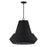 Capital Lighting Boca 4 Light Pendant, Black - 347842MB