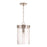 HomePlace Lighting Fuller 1 Light Pendant, Brushed Nickel/Clear - 348711BN