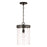 HomePlace Lighting Fuller 1 Light Pendant, Black/Clear - 348711MB