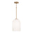 HomePlace Lighting Lawson 1 Light Pendant, Brass/Soft White - 348811AD