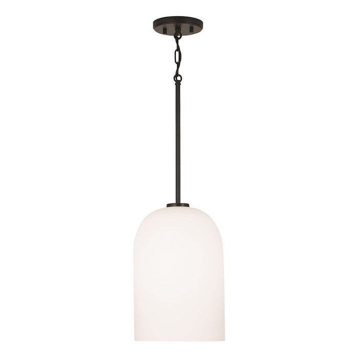 HomePlace Lighting Lawson 1 Light Pendant, Black/Soft White - 348811MB