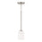 HomePlace Lighting Lawson 1 Light Pendant, Nickel/Soft White - 348812BN-542