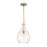 HomePlace Lighting Brentwood 1 Light Pendant, Brass/Clear Seeded - 349011AD