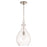 HomePlace Lighting Brentwood 1 Light Pendant, Nickel/Clear Seeded - 349011BN